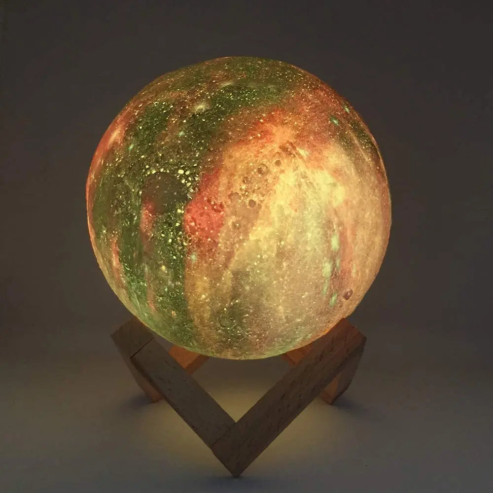 3D Printing Moon Lamp Galaxy Moon Light Kids Night Light 16 Color Change Touch Remote Control Galaxy Light Dropshipping Link