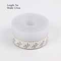 2Pcs Silicone Self-Stick Weather Stripping Tape Seals Gaps of House Glass/Shower Windows Door Bottom Dustproof Window/Door Seal