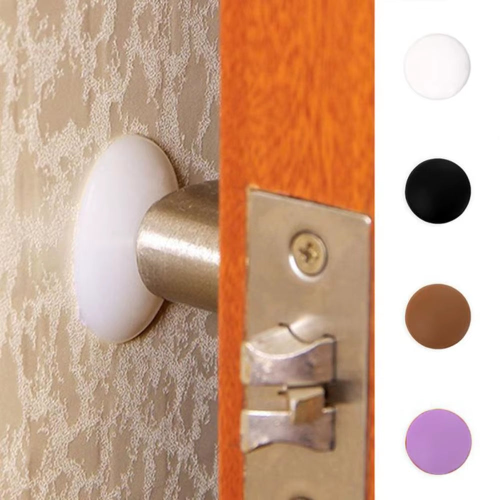 Silicone Door Stopper Handle Bumpers Self Adhesive Mute Anti-Shock Porte Pad Home Improvement Wall Protector Pad Handle Buffer
