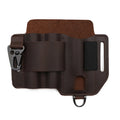 Genuine Leather Outdoor Tactical Waist Pack Multi-Functional EDC Tool Storage Bag Hanging Field Tactical Tool Pouch for Sports C