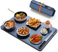 Warming Mat for Food (24"X16") -  3-Year Classic Electric Warming Tray with 3-Level Temp Control, Rapid Heating 250W Energy-Saving - Rollable Large Food Warming Mat for Parties & Buffet