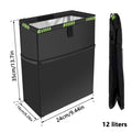 Foldable Waterproof Car Trash Can with Large Capacity - Hanging Waste Organizer for Vehicle Accessories