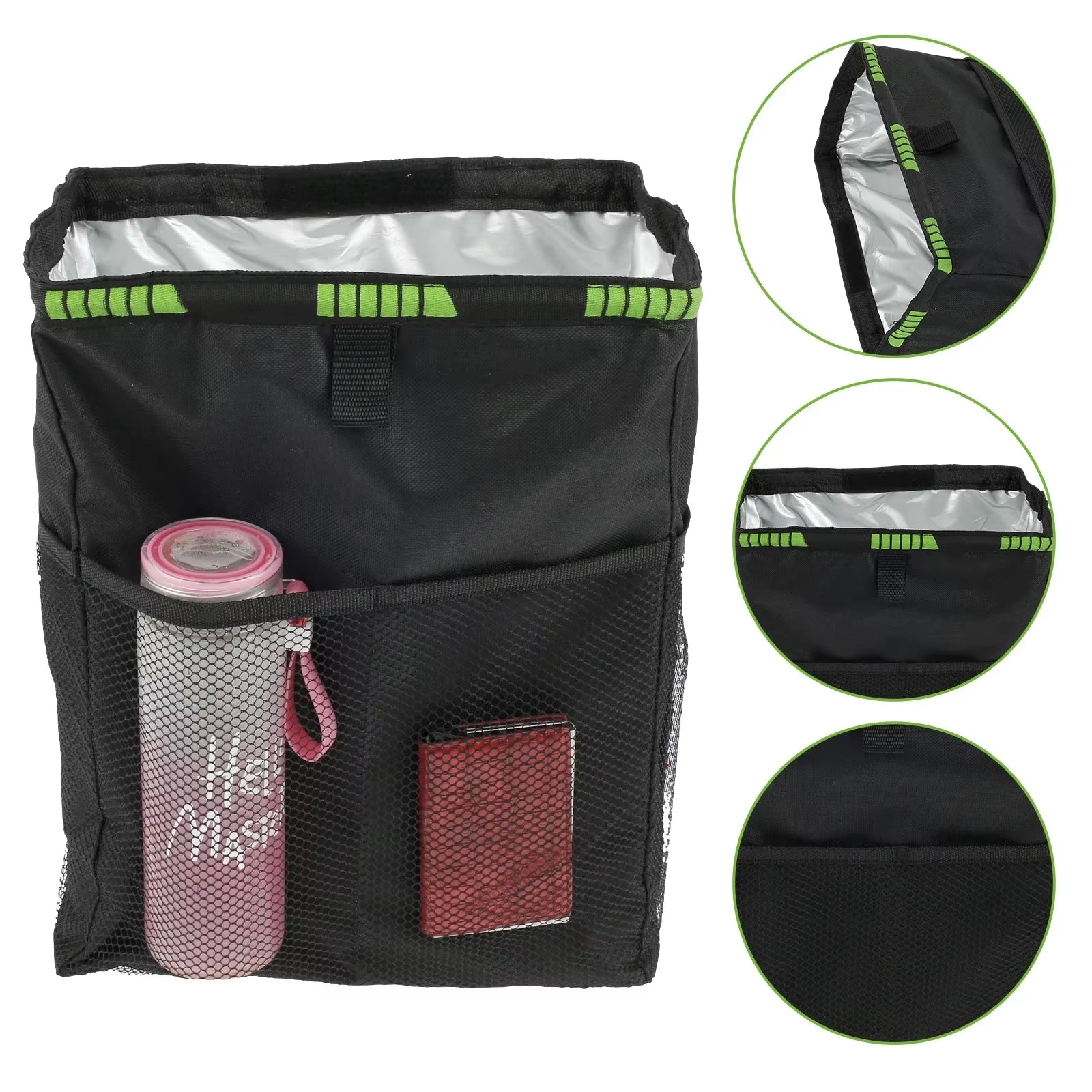 Foldable Waterproof Car Trash Can with Large Capacity - Hanging Waste Organizer for Vehicle Accessories