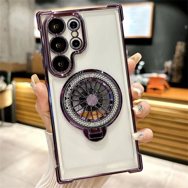 Magnetic for Magsafe Case for Smasung Galaxy S26 S25 S24 S23 S22 S21 S20 Ultra plus Rotating Cases for Smasung S24 S23 FE Cover
