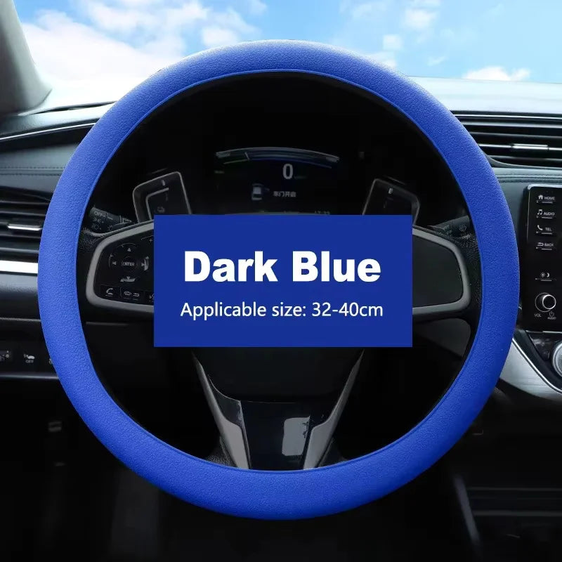 Silicone Car Steering Wheel Cover Elastic Protetive Cover Multi Color Auto Interior Silica Gel Decoration Covers for Men Women