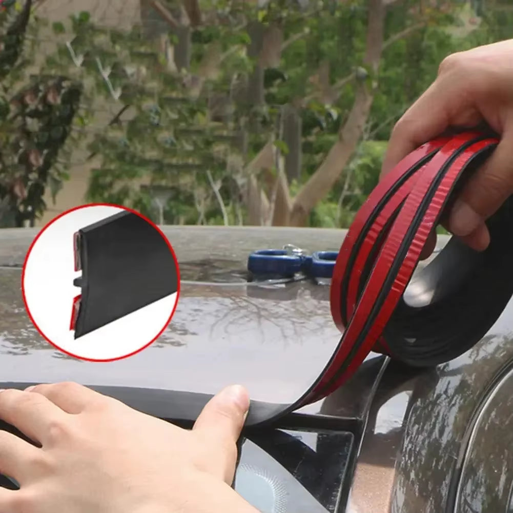Automotive Rubber Edge Sealing Strips for Windshield and Roof - Noise Insulation and Soundproofing Protector