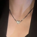 Luxury Exquisite Magnetic Attraction Love Necklace Choker for Women Collarbone Chain Heart Pendant Fashion Jewellery Gifts