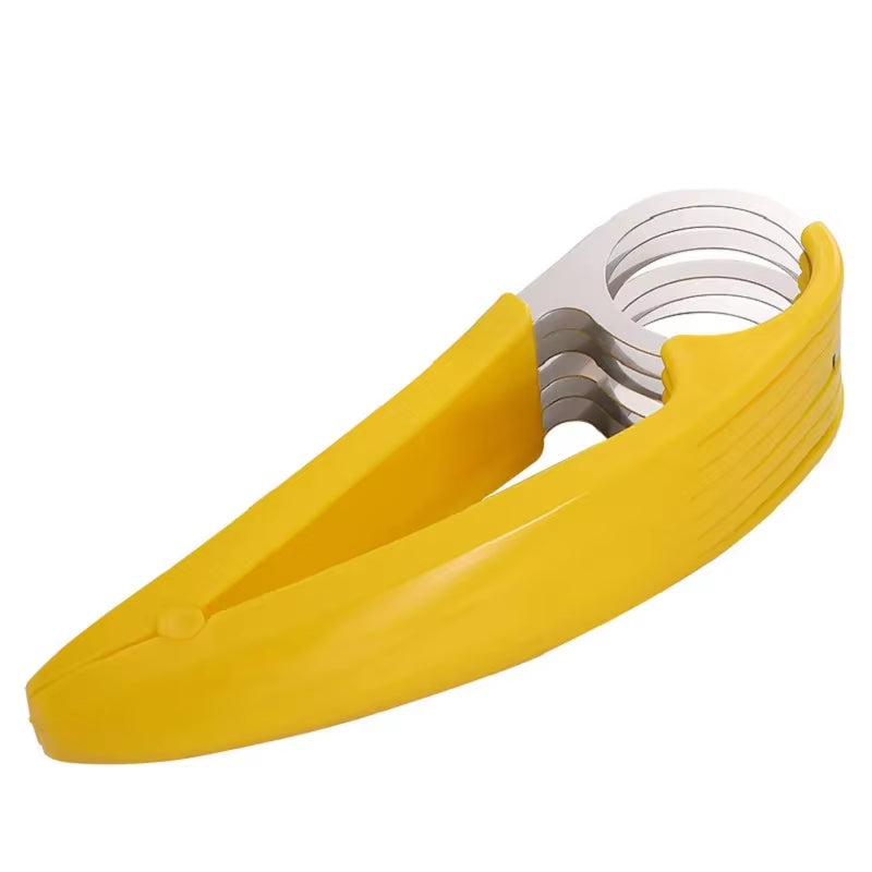 Stainless Steel Creative Banana and Sausage Slicer - Versatile Vegetable and Fruit Cutter Kitchen Accessory