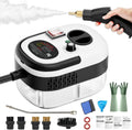 2500W Handheld Steam Cleaner,Portable Car Steamer for Auto Detailing,High-Temperature and Pressure Steam Cleaner for Home, Steam Cleaning Machine for Furniture,Kitchen,Grout,Floor,Tile (03-White)
