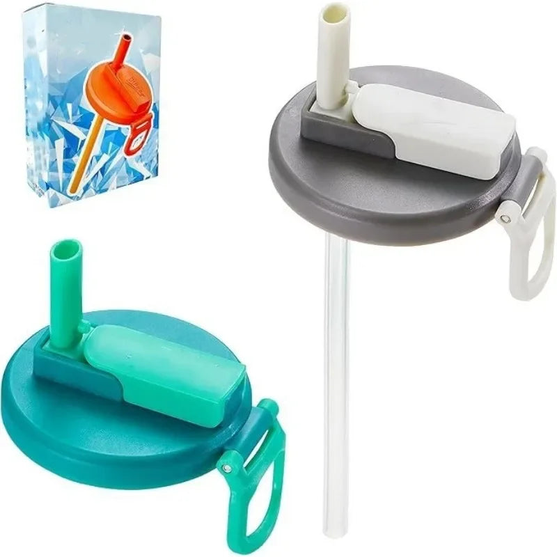 Travel Soda Can Lids Silicone Straws Can Covers for Canned Beverages Beer Juice Bpa-Free Covers Can Reusable Jar Cap Accessory