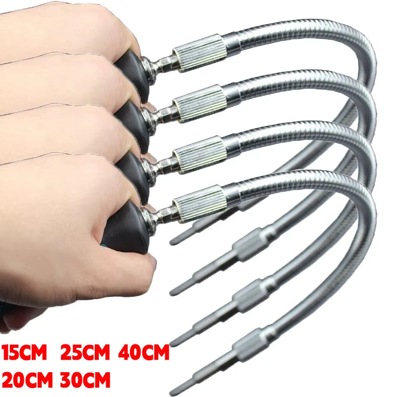 Universal Metal Flexible Shaft Bit Extention Screwdriver Holders Hose Cardan Shaft Electric Drill Power Rod Link 15-40Cm