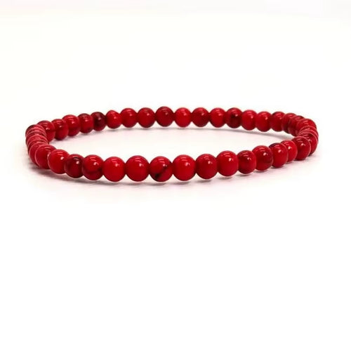4Mm Chakra Beads Energy Bracelet Natural round Turquoise Malachite Stone Stretch Bangles for Women Men Handmade Yoga Jewelry