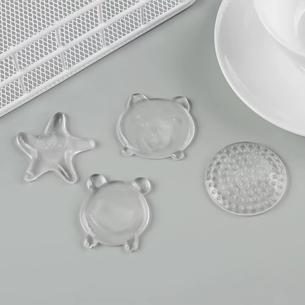 Silicone Door Stopper Handle Bumpers Self Adhesive Mute Anti-Shock Porte Pad Home Improvement Wall Protector Pad Handle Buffer
