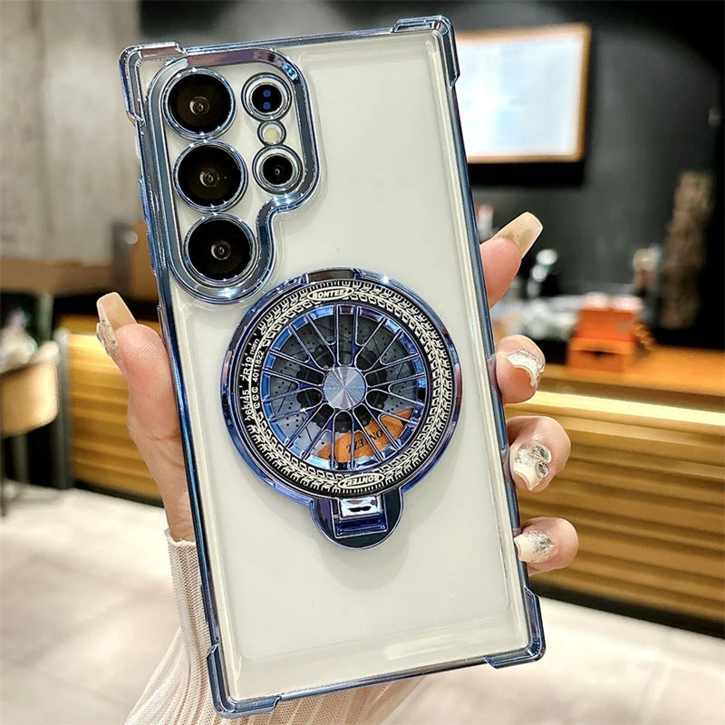 Magnetic for Magsafe Case for Smasung Galaxy S26 S25 S24 S23 S22 S21 S20 Ultra plus Rotating Cases for Smasung S24 S23 FE Cover
