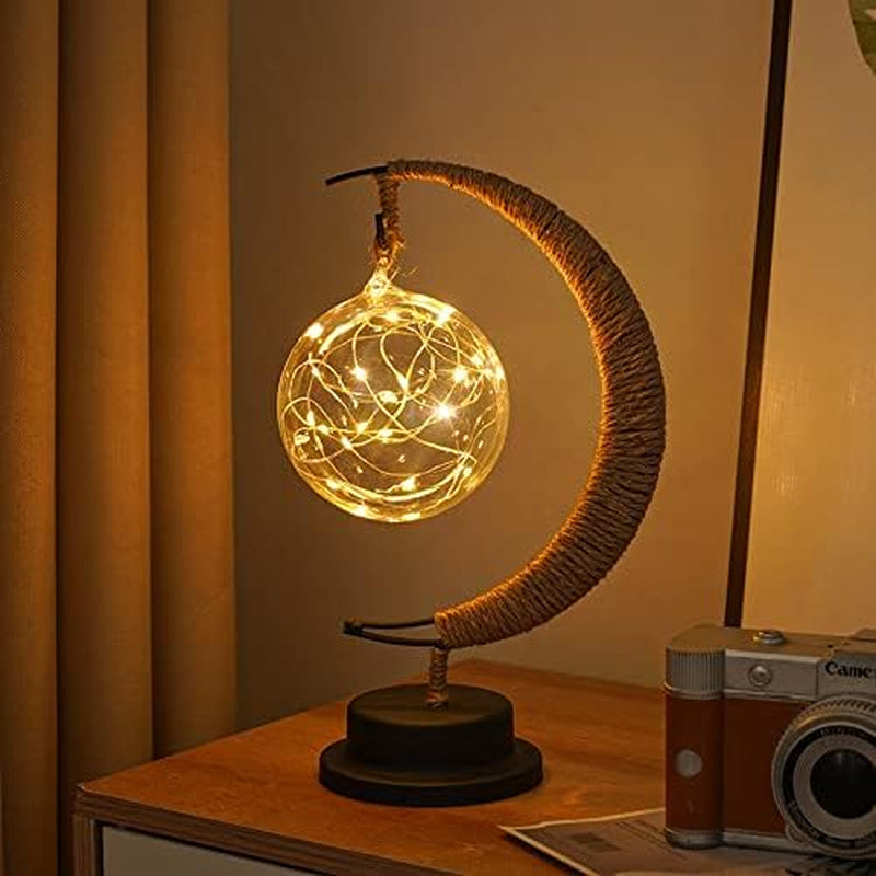 Moon Lamp, LED Night Light for Bedroom, Crescent Moon Shape with USB Powered, Tabletop Ambient Light for Home Decor, Nursery, Kids Room | Romantic Gift, Birthday, Christmas Decoration