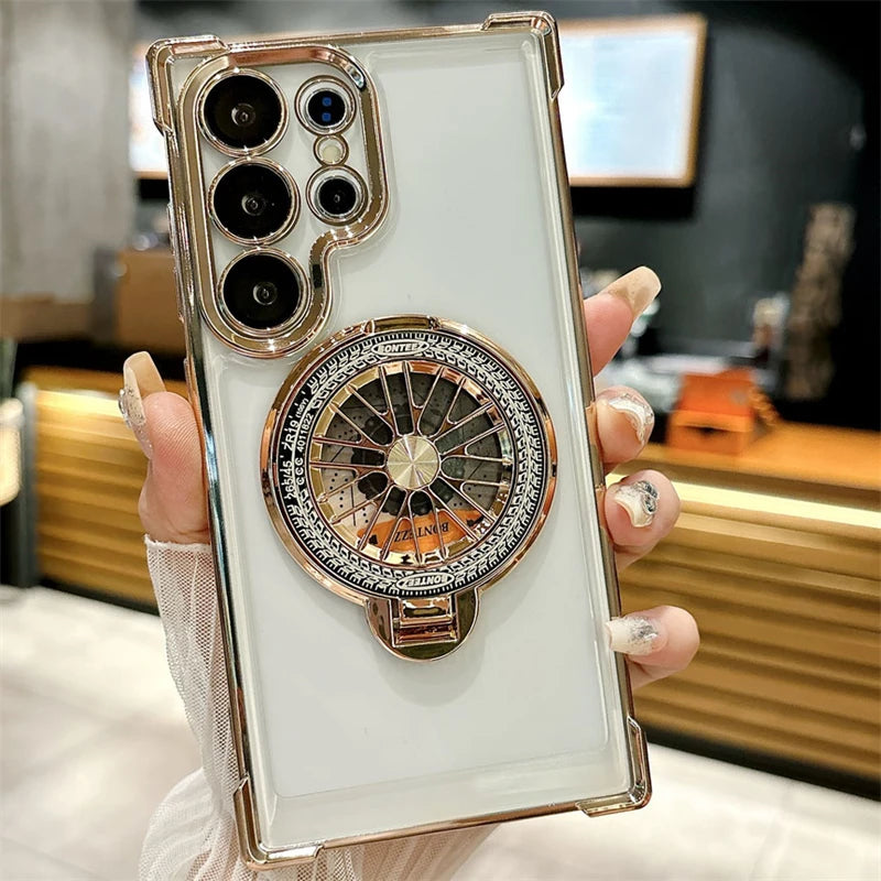 Magnetic for Magsafe Case for Smasung Galaxy S26 S25 S24 S23 S22 S21 S20 Ultra plus Rotating Cases for Smasung S24 S23 FE Cover