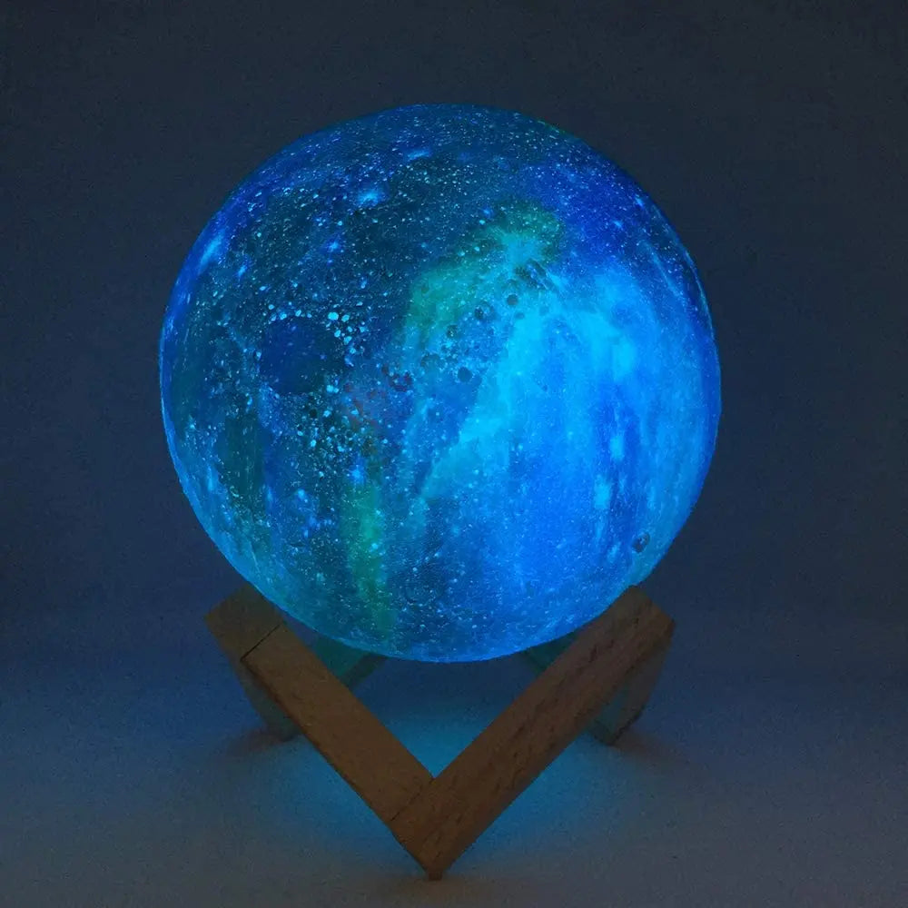 3D Printing Moon Lamp Galaxy Moon Light Kids Night Light 16 Color Change Touch Remote Control Galaxy Light Dropshipping Link