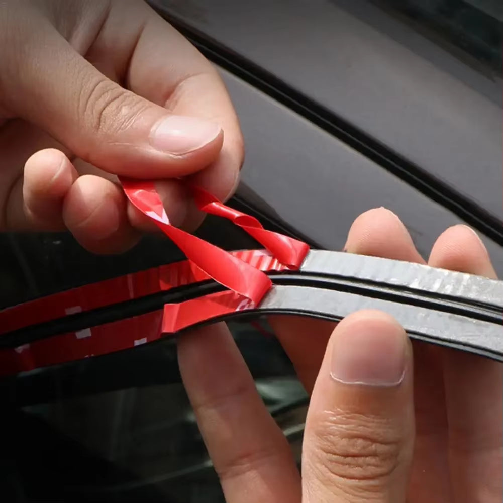 Automotive Rubber Edge Sealing Strips for Windshield and Roof - Noise Insulation and Soundproofing Protector
