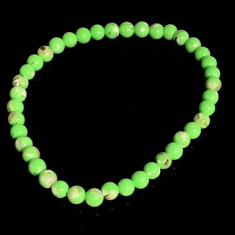 4Mm Chakra Beads Energy Bracelet Natural round Turquoise Malachite Stone Stretch Bangles for Women Men Handmade Yoga Jewelry