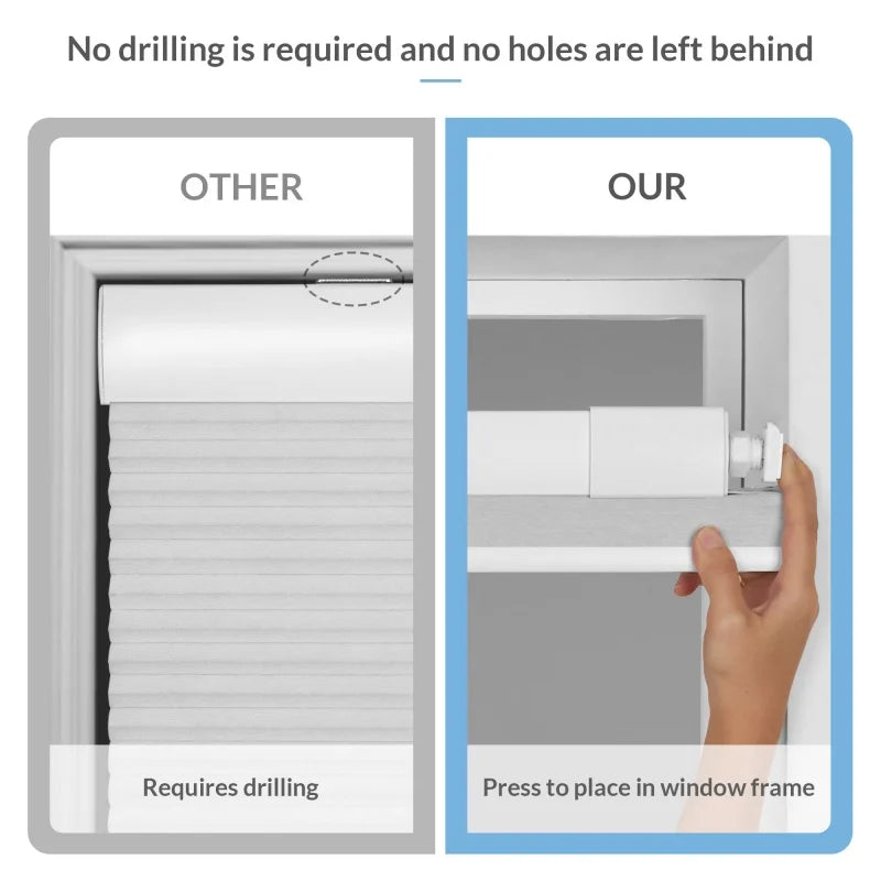Wholesale Shades No Drill No Tools Reduce Noise Easy Install Thermal Insulate Fabric Manual Honeycomb Cellular Blinds for House